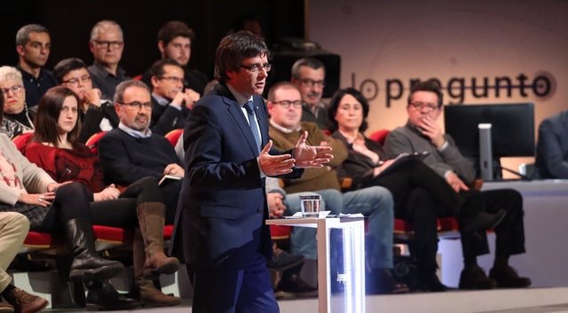 El presidente de la Generalitat, Carles Puigdemont