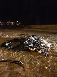 Identificados seis menores por el incendio de un contenedor en Lora del Río