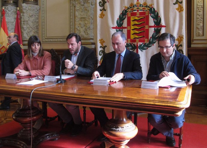 Rueda de prensa del Ayuntamiento de Valladolid con la CVE y Juan Soñador