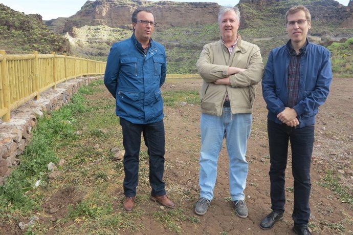 El Cabildo instala una valla de protección en el acceso al yacimiento de La Fort