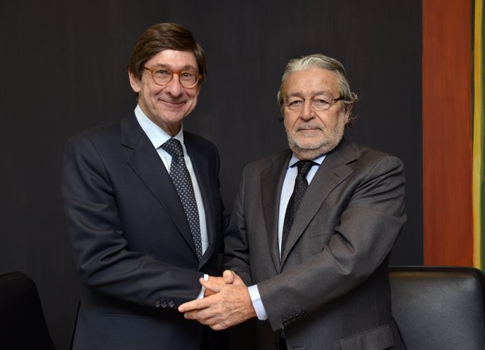 El presidente de Bankia y el de Fundación Bancaja, Rafael Alcón