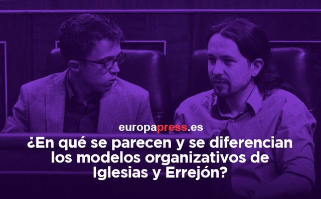 Errejón y Pablo Iglesias en el debate de investidura en el Congreso