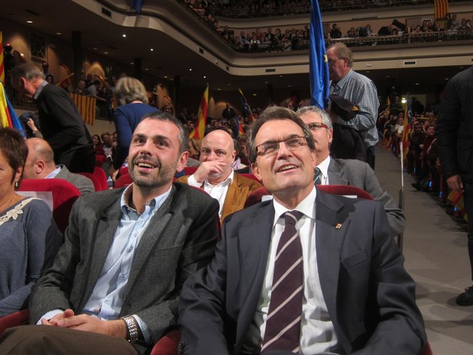 Santi Vila y Artur Mas en Figueres (Girona)