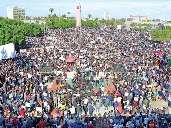 Manifestación Valle de Mexicali