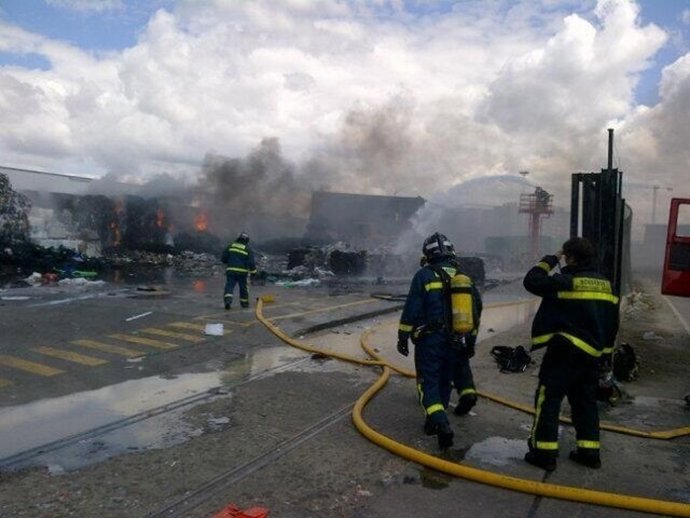 Incendio en Villaverde