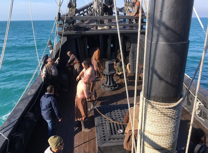 Rodaje de  ‘Conquistadores: Adventum’ en Puerto Sherry