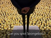 Encuentra a Bob Esponja entre tanto Minion