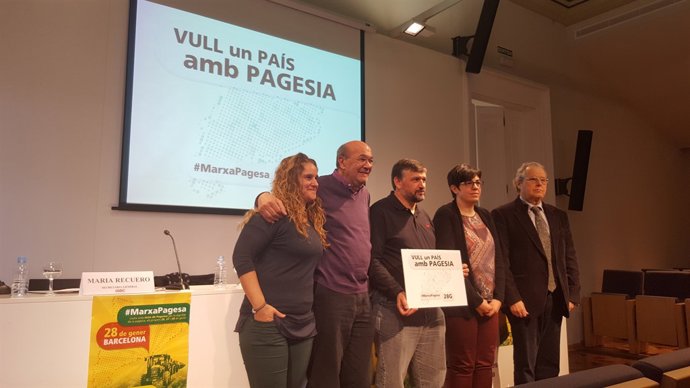 María Recuero, Joan Carles Gallego, Joan Caball, Laura Pelay y Joan Vallvé