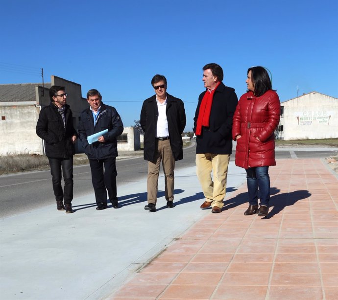 Visita del presidente de la Diputación de Segovia a Cuéllar