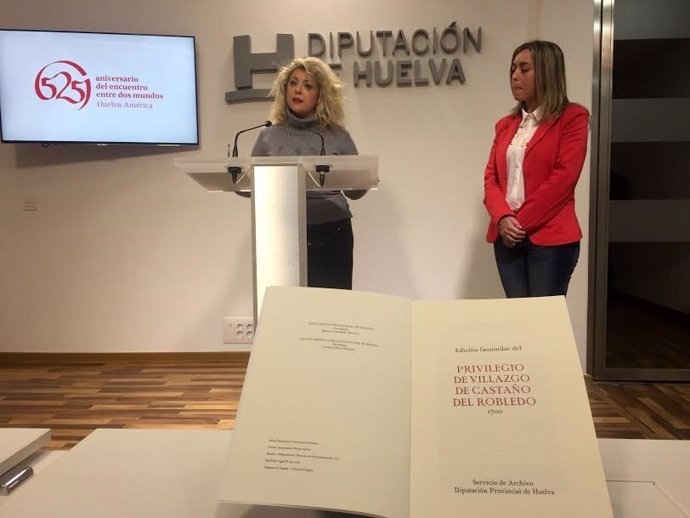Diputación de Huelva publica Privilegio de Villa de Castaño del Robledo.