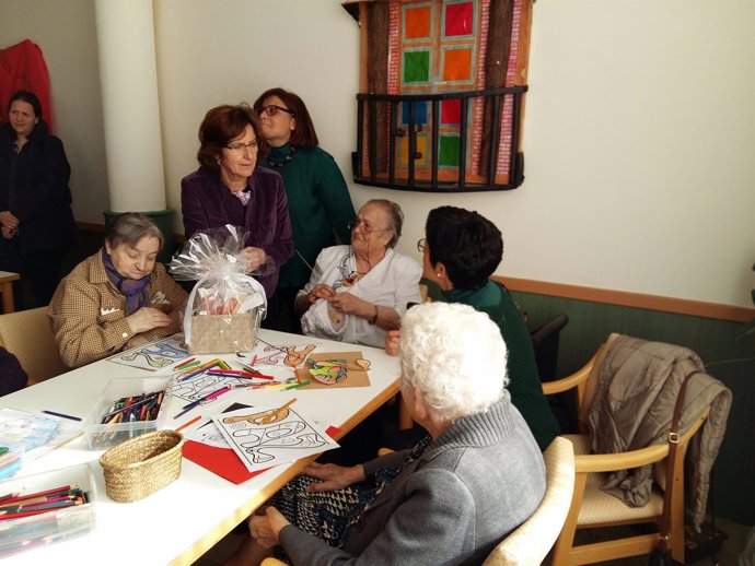 Broto en un centro de personas mayores en Calanda