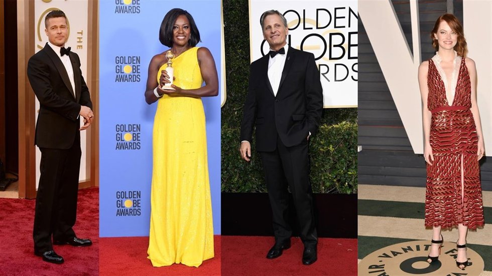 Brad pitt, viola davis, viggo mortensen, emma stone