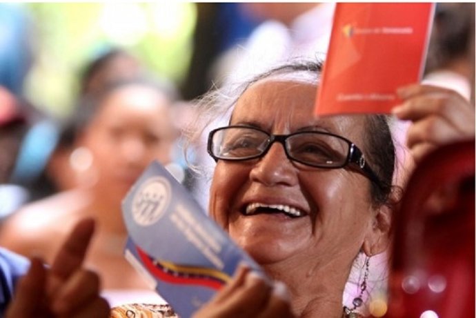 Pensionistas venezolanos