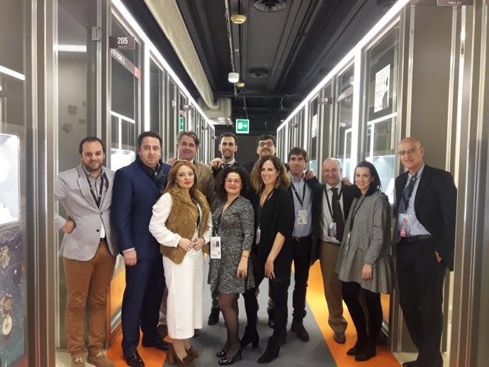 Parte de la delegación cordobesa en Italia