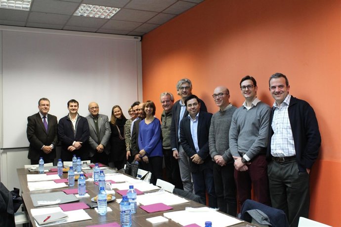 El Grupo Empresarial Cooperativo Clade con Gerardo Pisarello y Jordi Via