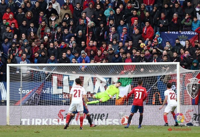 El Sadar en el partido Osasuna-Sevilla