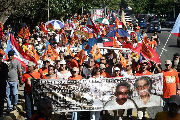 Protesta por la liberación de Óscar López Rivera