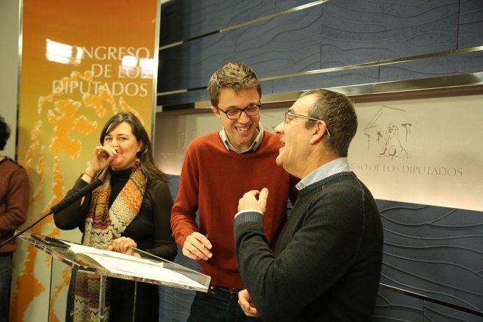 Íñigo Errejón, de Podemos, presenta una iniciativa en el Congreso