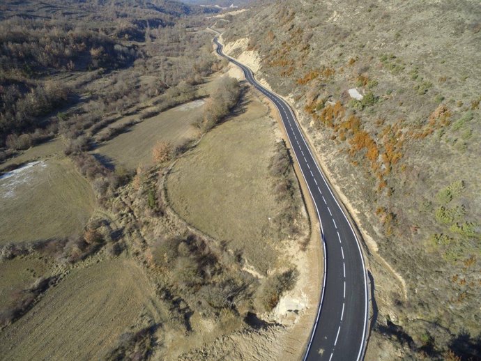 Nueva carretera de acceso a Longás (Zaragoza)