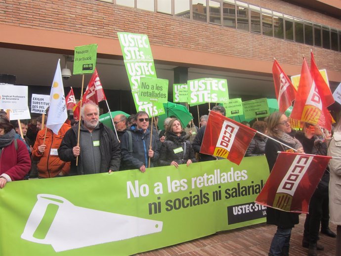 Concentració Sindical Ensenyament