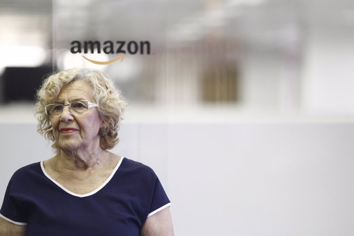 Carmena inauguran el centro de desarrollo de software de Amazon en Madrid