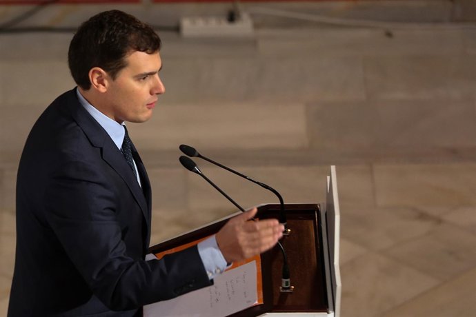 Albert Rivera, hoy en los Desayunos de Europa Press