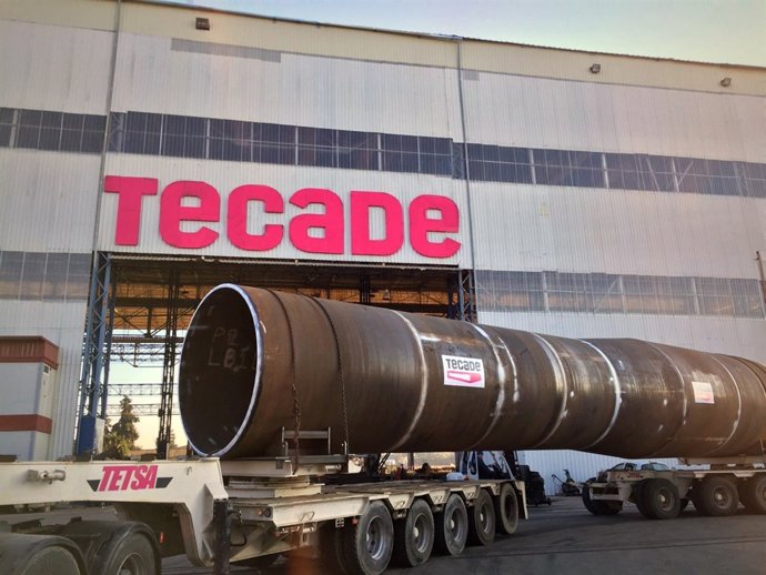 Pieza fabricada en las instalaciones de Tecade.