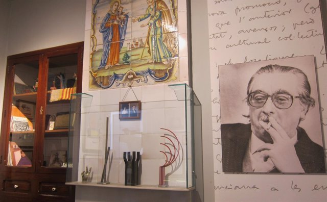 Imagen del Museu Joan Fuster abierto en la casa del escritor en Sueca (Valencia)