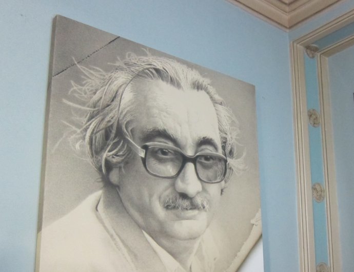 Imagen de Joan Fuster en su museo de Sueca (Valencia)
