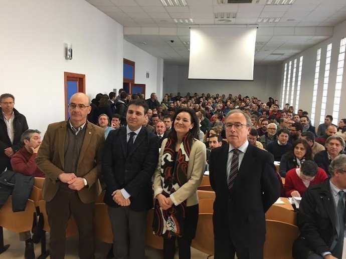 Crespín, durante su presentación en CECO