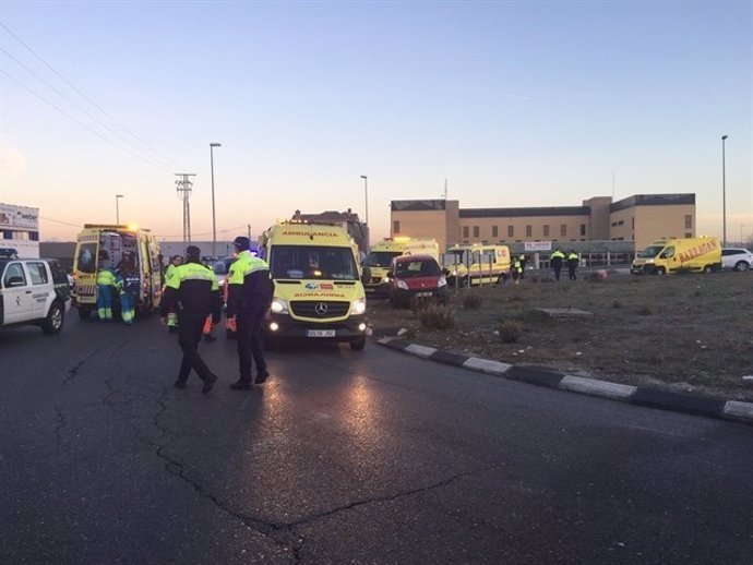 Accidente de autobús en Fuenlabrada (Madrid) 