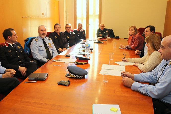 Imagen de la Junta Local de Seguridad de Sant Boi celebrada a mediados de enero
