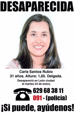 Cartel de búsqueda de Carla Santos