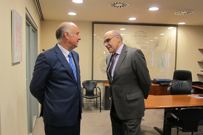 El secr.De Estado F.Benzo y el pte.Del Patronato S.Alemany