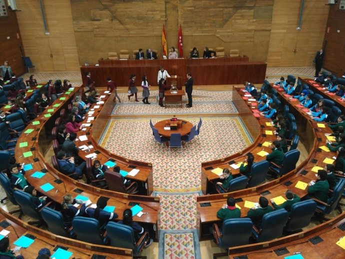 Pleno Infantil en la Asamblea de Madrid