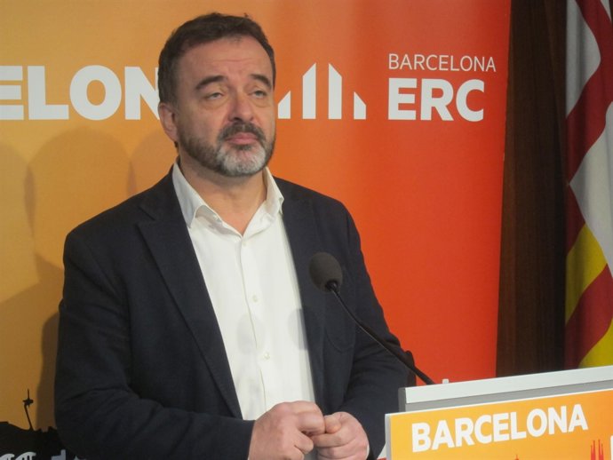 Alfred Bosch (ERC), durante la rueda de prensa