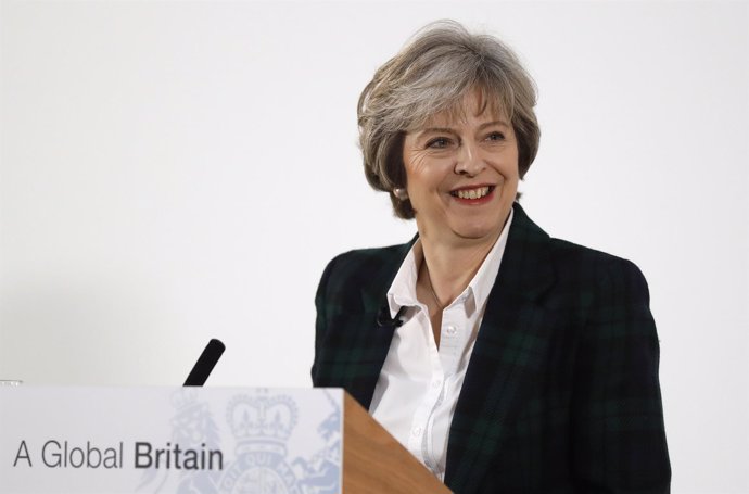 Theresa May en el discurso sobre Brexit