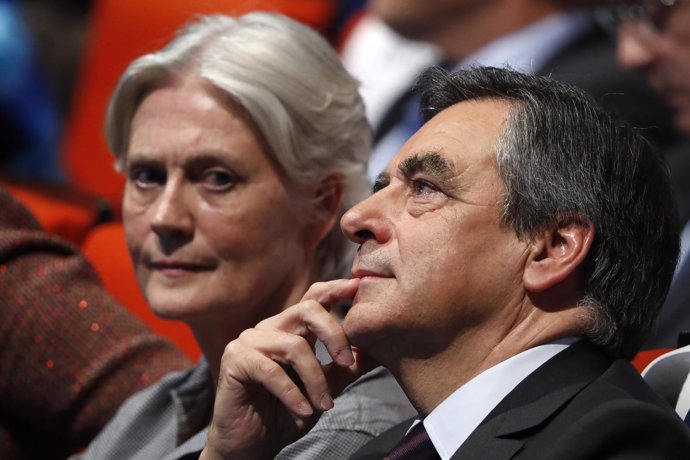 François Fillon y su mujer, Penelope