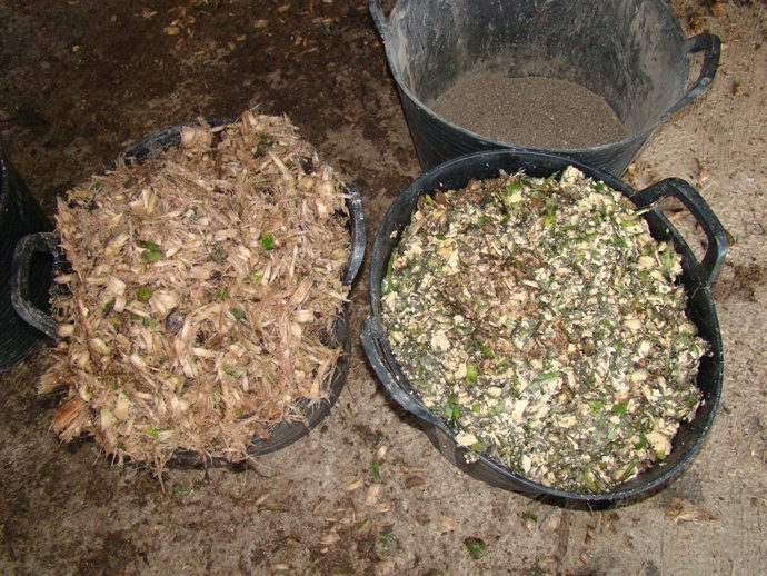 Desechos de una explotación agrícola