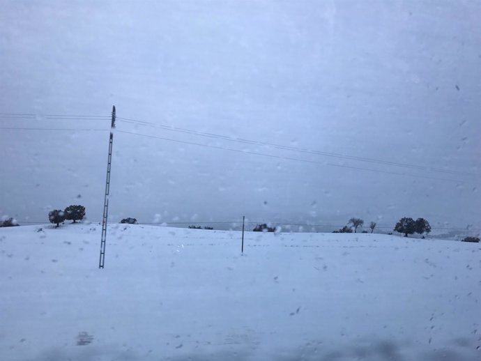 Nieve, nevada, frío, temporal