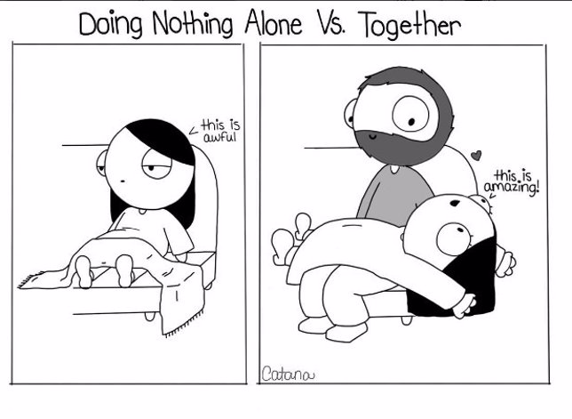 Los divertidos comics de una relación de una pareja que se han hecho virales