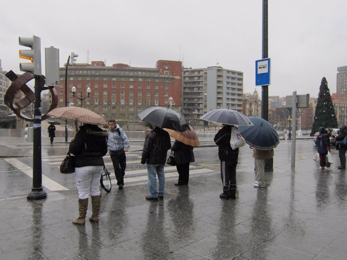 Lluvia en Bilbao