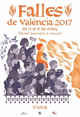 Cartel de la campaña gráfica de las Fallas 2017