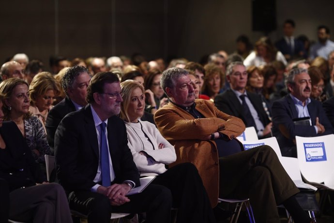 Mariano Rajoy y Cifuentes en la Convención del PP