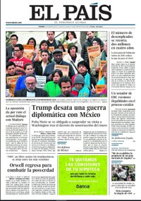 Las portadas de los periódicos de hoy, viernes 27 de enero de 2017