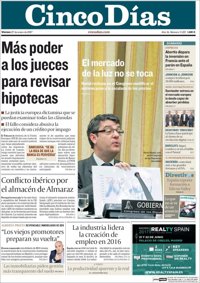 Las portadas de los periódicos económicos de hoy, viernes 27 de enero