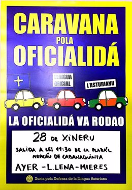 Caravana pola Oficialidá pel Valle del Caudal. 