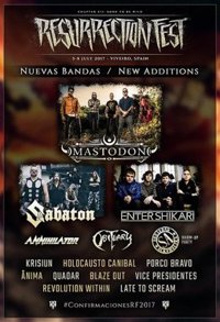Mastodon, Sabaton y Enter Shikari se apuntan al Resurrection Fest 2017