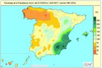 La falta de lluvias se agudiza en el cuadrante noroeste y triplican los valores normales en el sureste peninsular