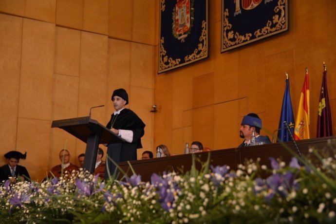 El rector de la UPCT en acto Santo Tomás de Aquino